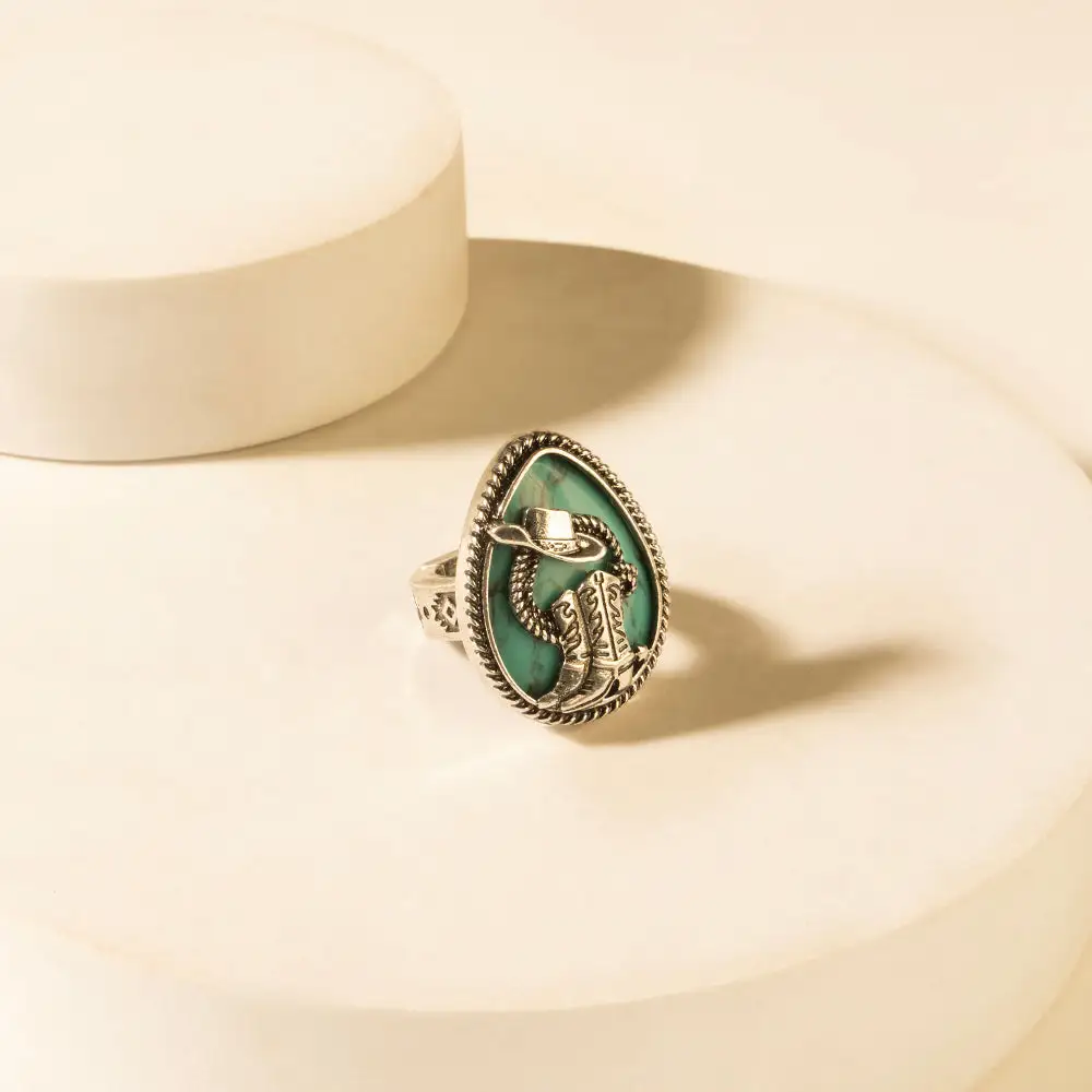 Classic Western Hat Statement Ring