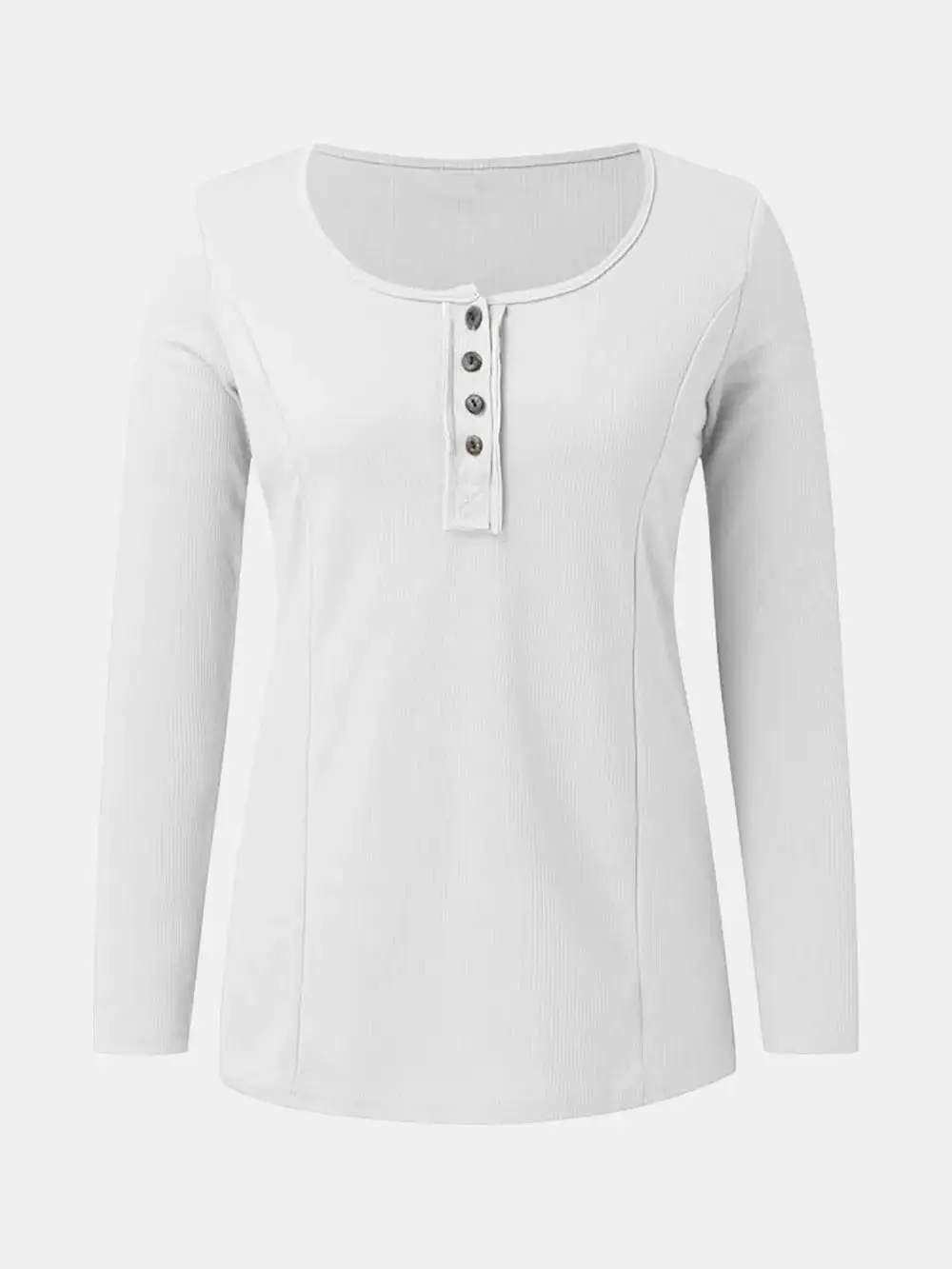 Scoop Neck Long Sleeve T-Shirt