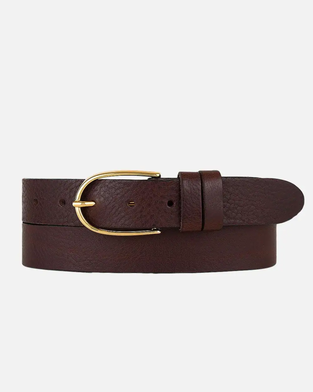 Modern Classic Leather Waist Belt Buckle