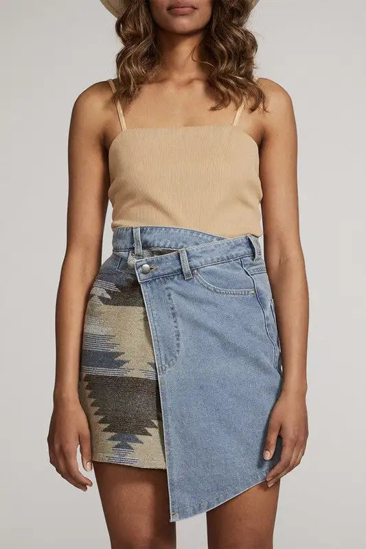Everyday Denim Casual Skirt