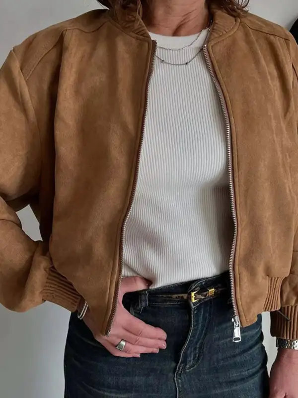 Streamlined Refined Zip-Up Jacket