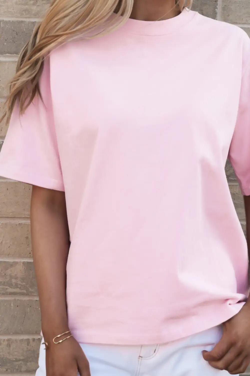 Oversized Ribbed Essential Casual Tee