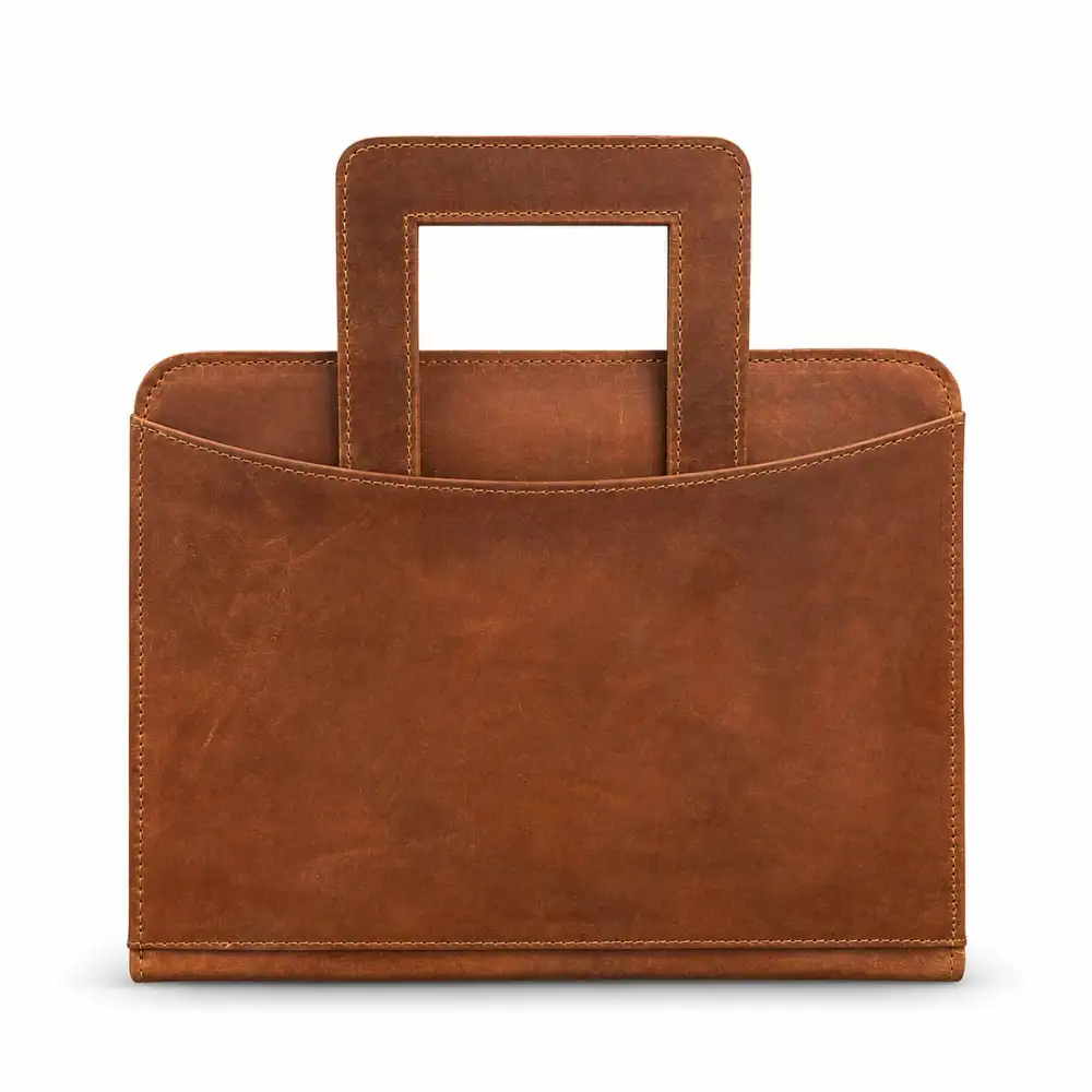 Minimal Leather File Sleeve