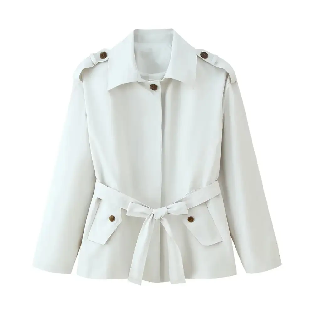 Modern Double Breasted Trench Coat