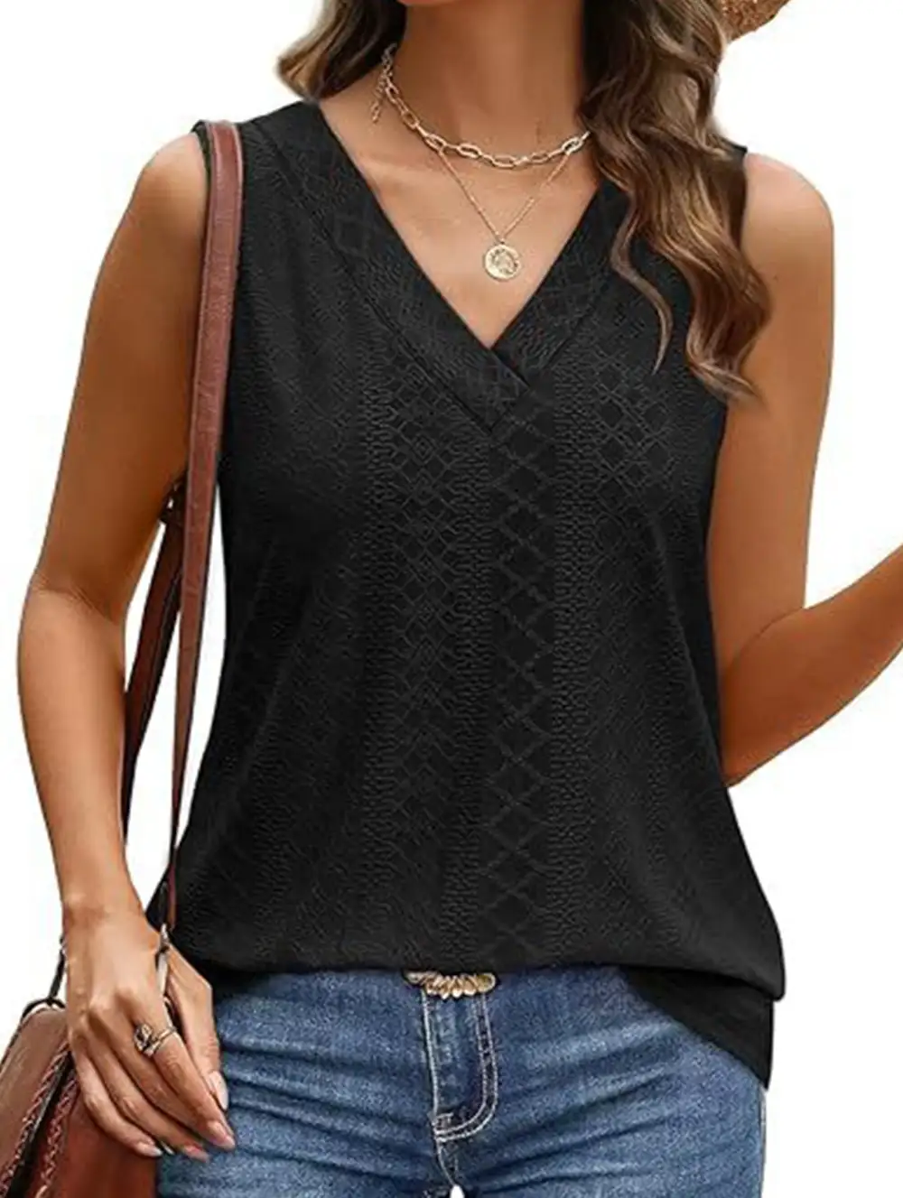 V Neck Loose Vest Top