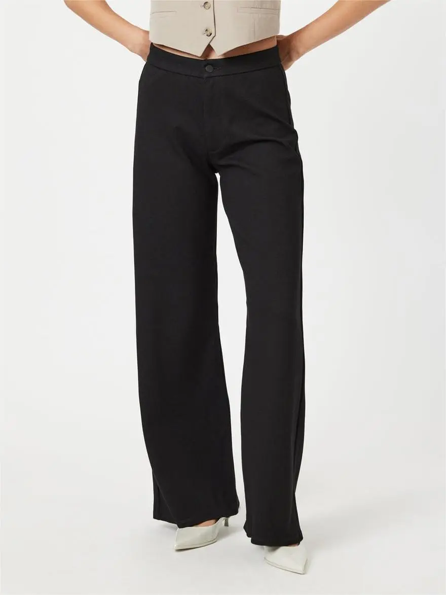 Cotton Wide Leg Pants