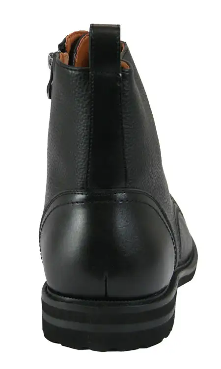 Men's Clean Profile Side Zip Faux Leather Everyday Boots