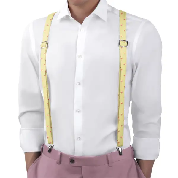 Flamingos Theme Suspenders
