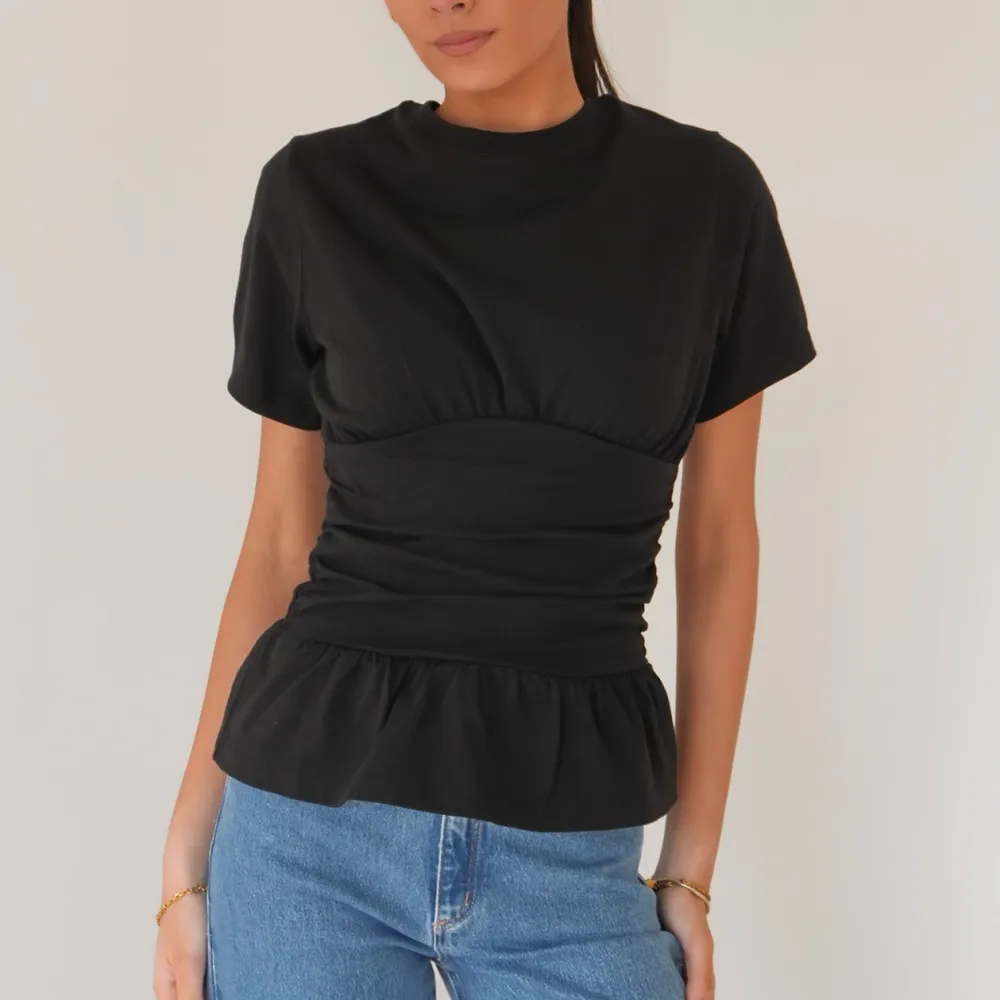 Striped Stretch Street Casual Tee