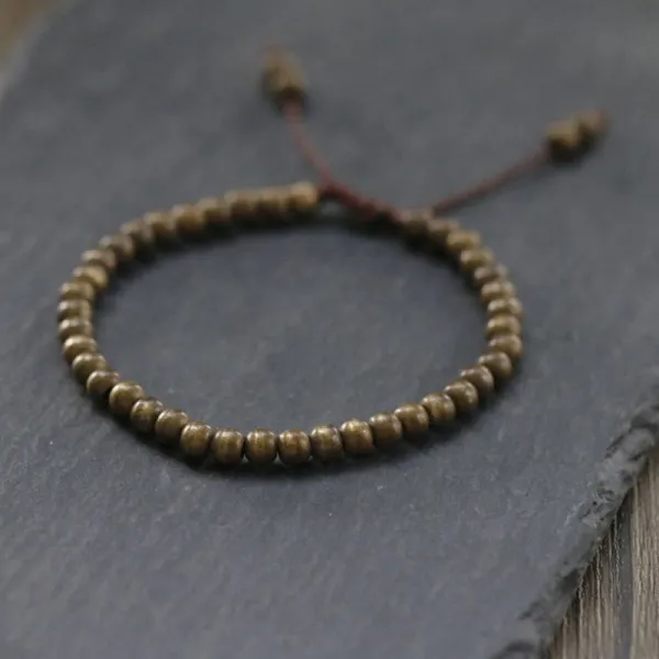 Copper Brass Beads Simple Bracelet