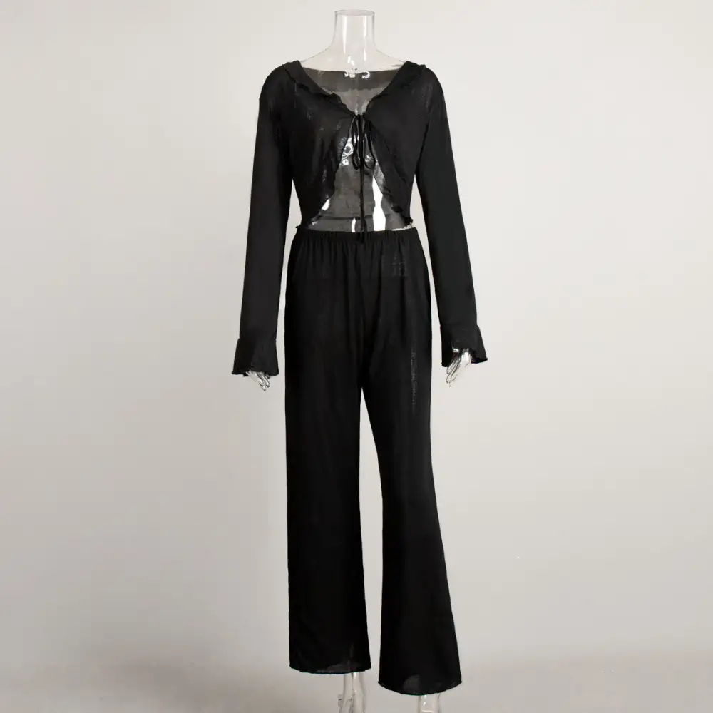 Modal Pajama Long Sleeve Set