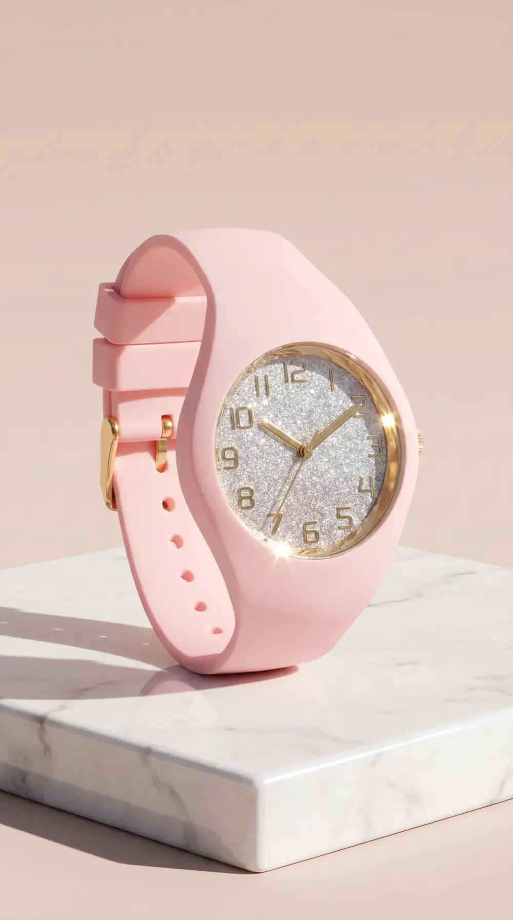 Distinctive Silicone Glitter Fashion Watch
