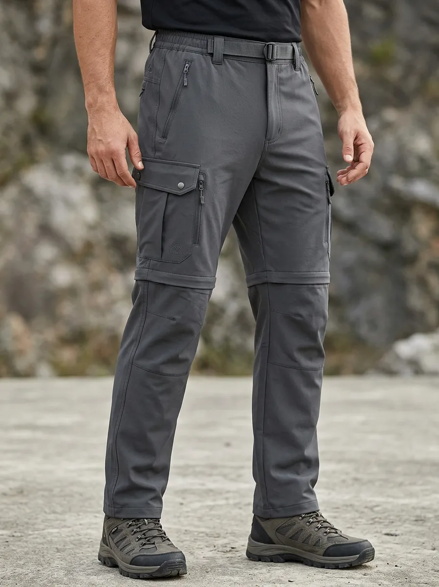 Men's Ridge Outdoor Waterproof Zip-Off Tactical Cargo Pants
