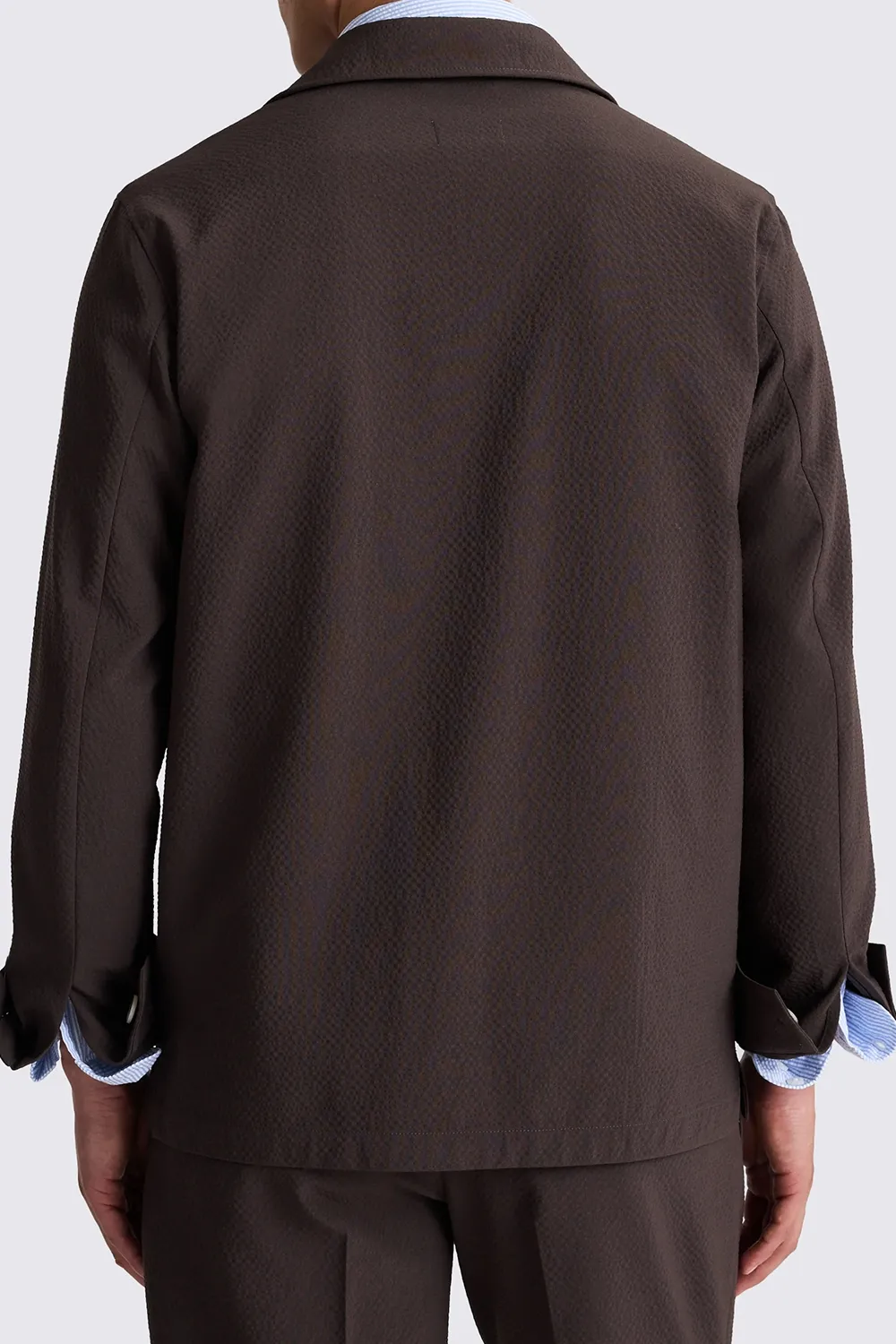 Soft And Stylish Brown Men's Shirt Jacket