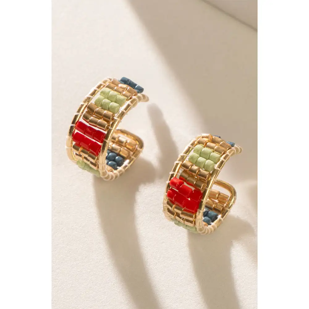 Elegant Delicate Artful Beaded Earrings