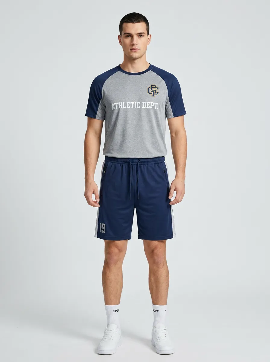 Men's Athletic Dept Graphic Printed Sportswear Set