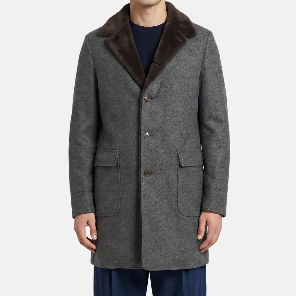 Mink Lined Cashmere Coat