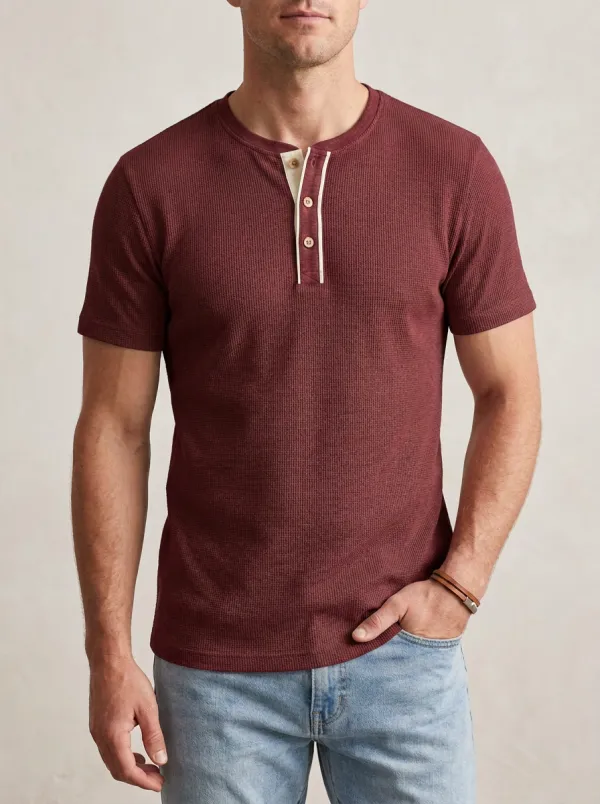 Modern Statement Men's Short-Sleeve Henley Shirt