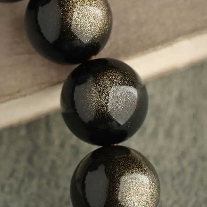 Obsidian Lovely Paw Cat Bracelet