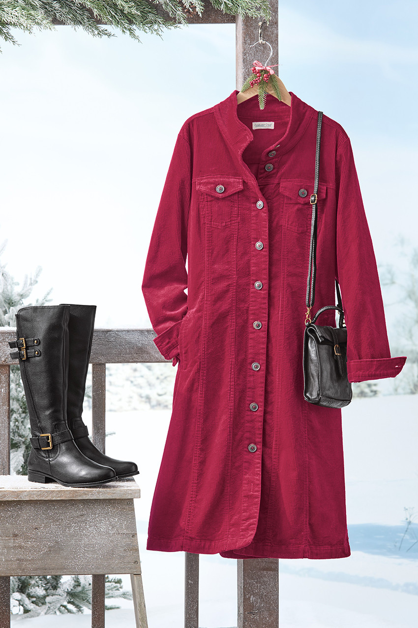 Corduroy Shirtdress