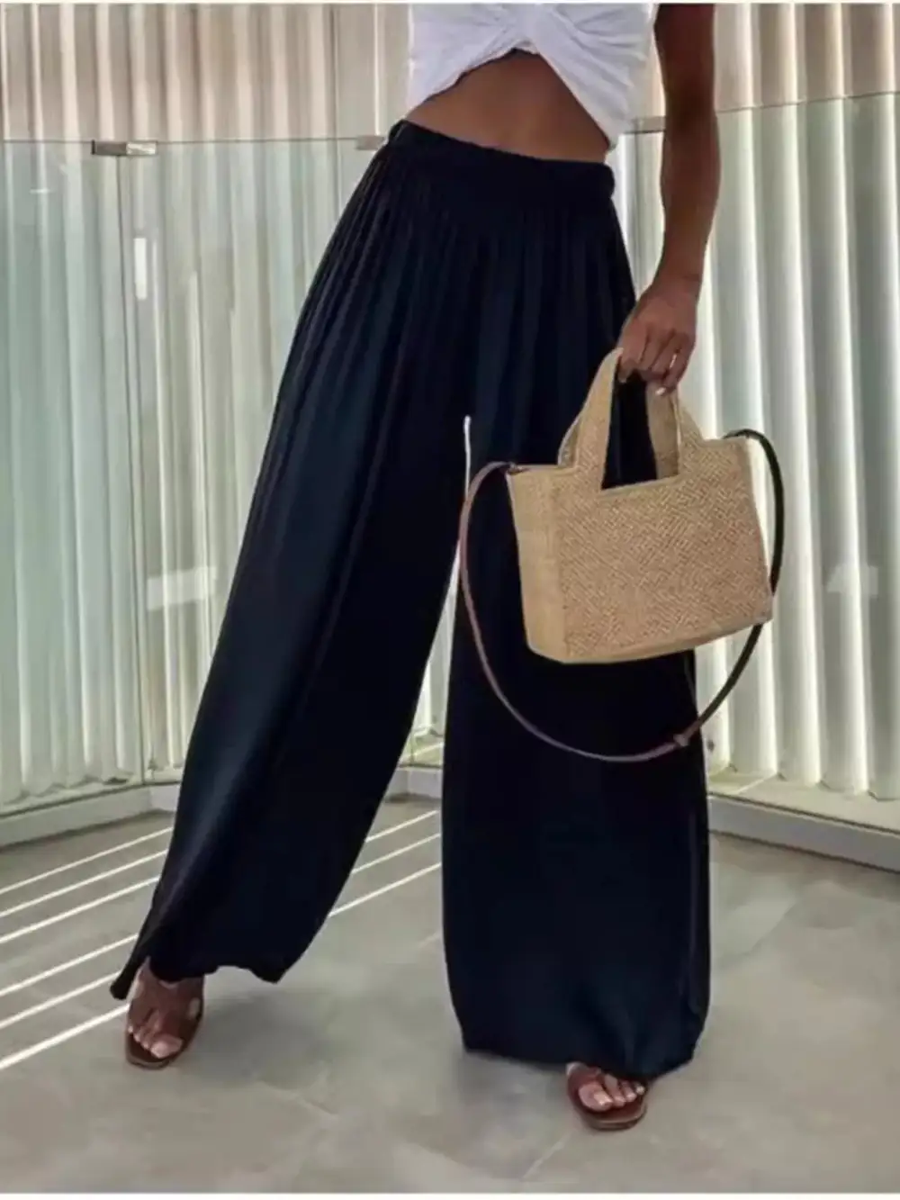 Wide Leg Flowy Pants