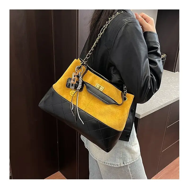 Vintage Crossbody Satchel with Charm