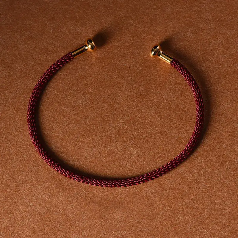 Simple Design Handmade Braid String Cuff Bracelet