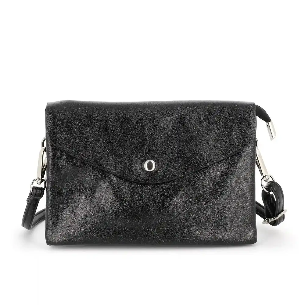 City Faux Leather Compact Smartphone Crossbody Bag
