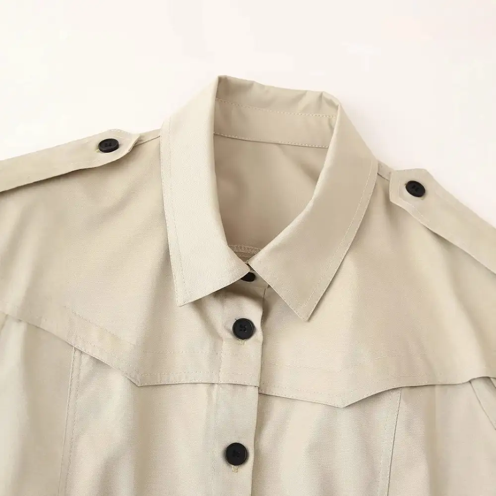 Tailored Double Breasted Trench Coat