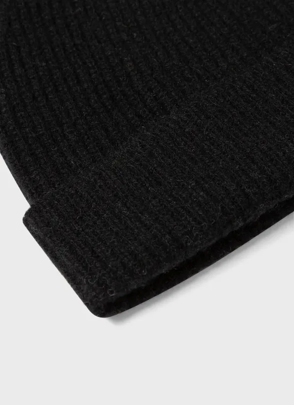 Cashmere Ribbed Hat
