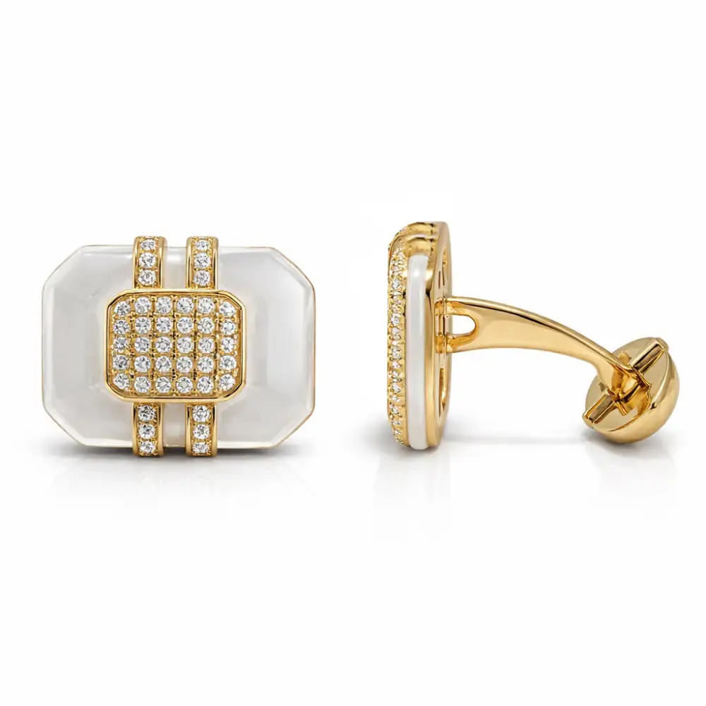 Classic Refined Classic Diamond Cufflinks