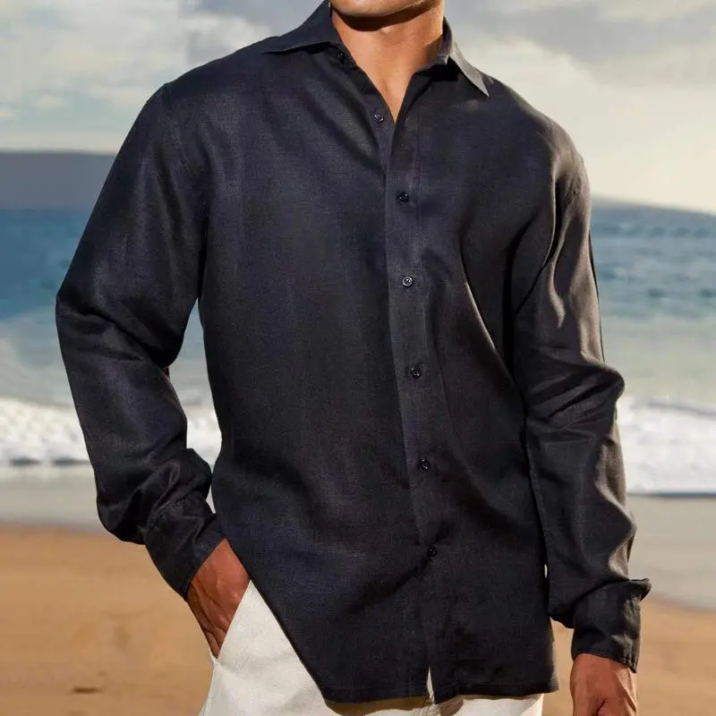Camp Collar Woven Open Shirt