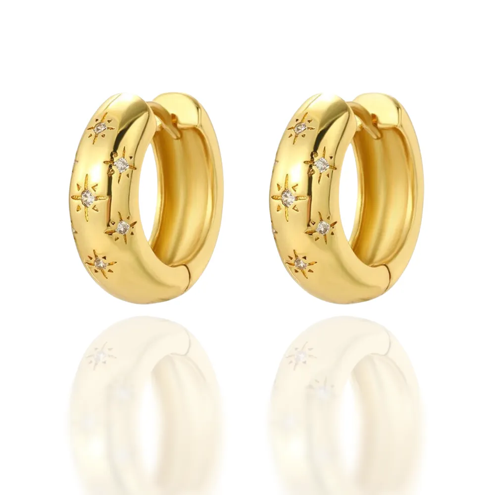 Round Hoop Earrings