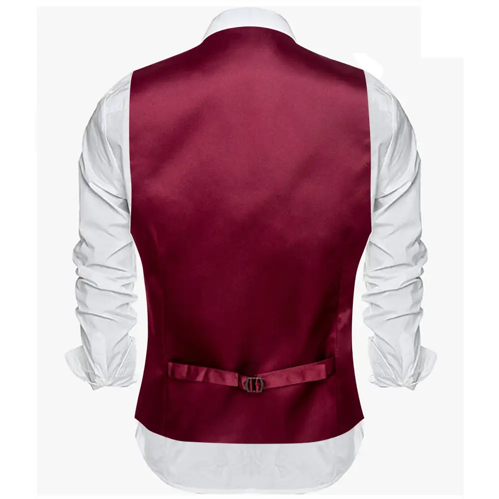 Solid V Neck Formal Dress Vest