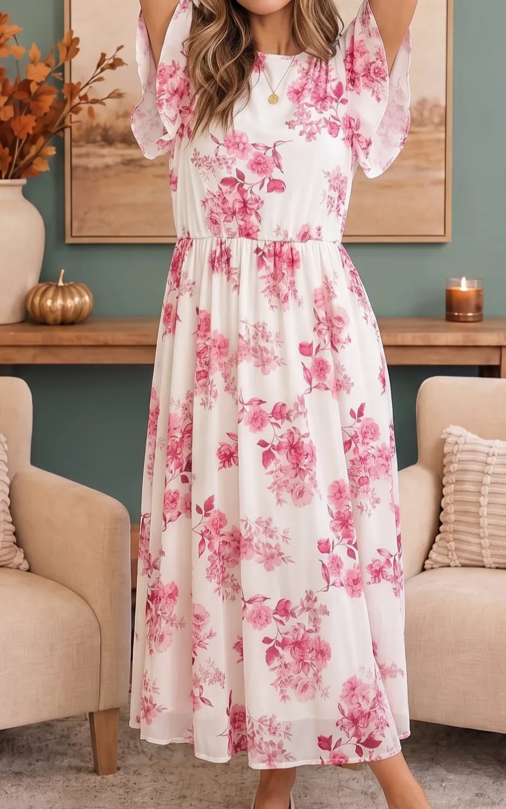 Floral Midi Dress