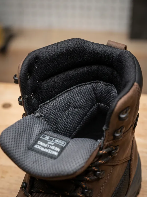 Workwear Leather-Look Workwear Men's Waterproof Work Boots