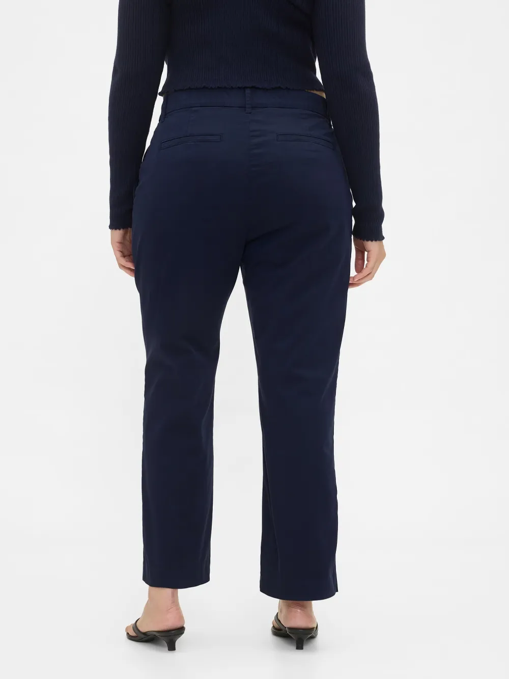 Mid-Waist Stretch Pants