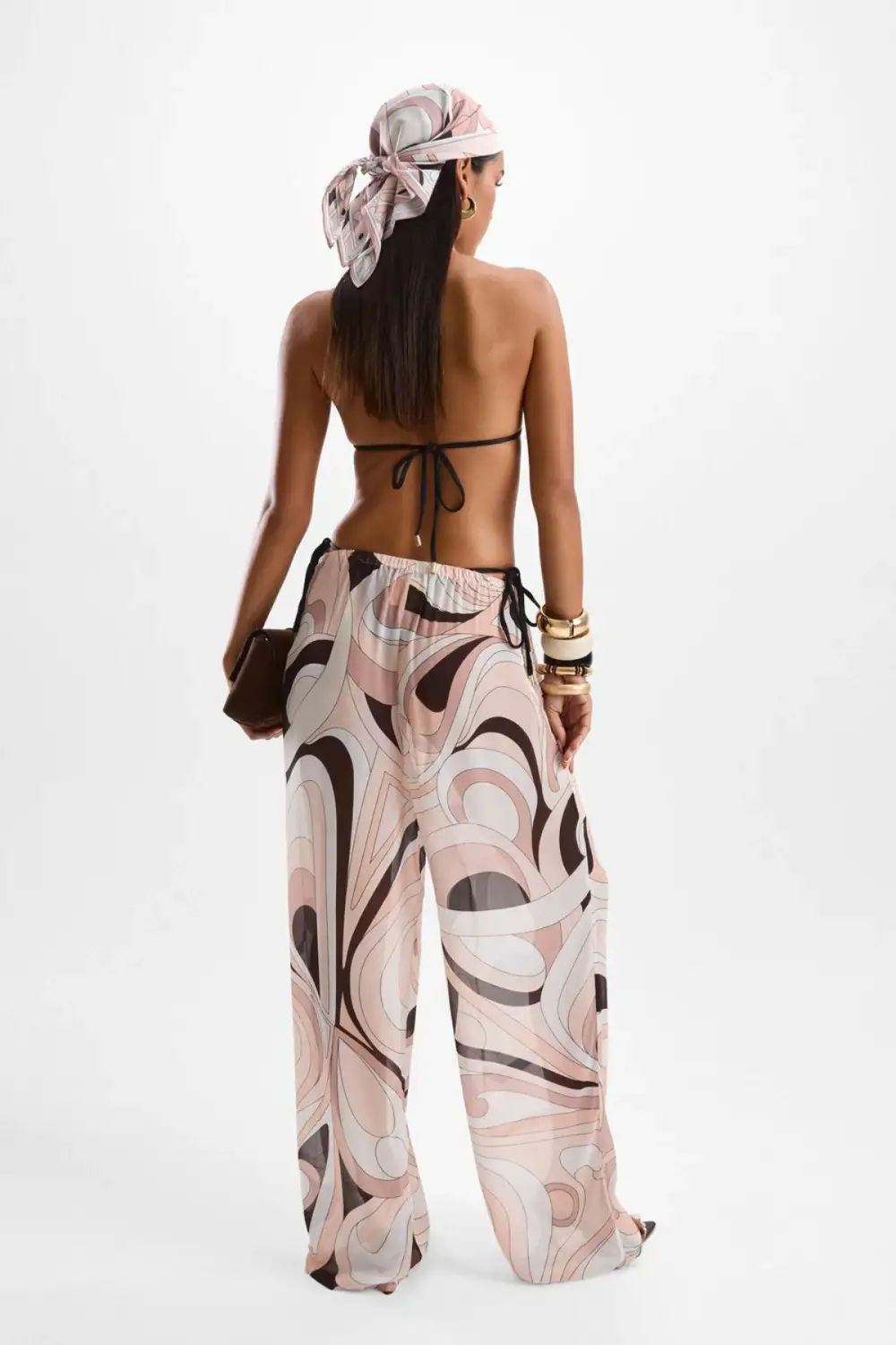 Beige Drawstring Pants