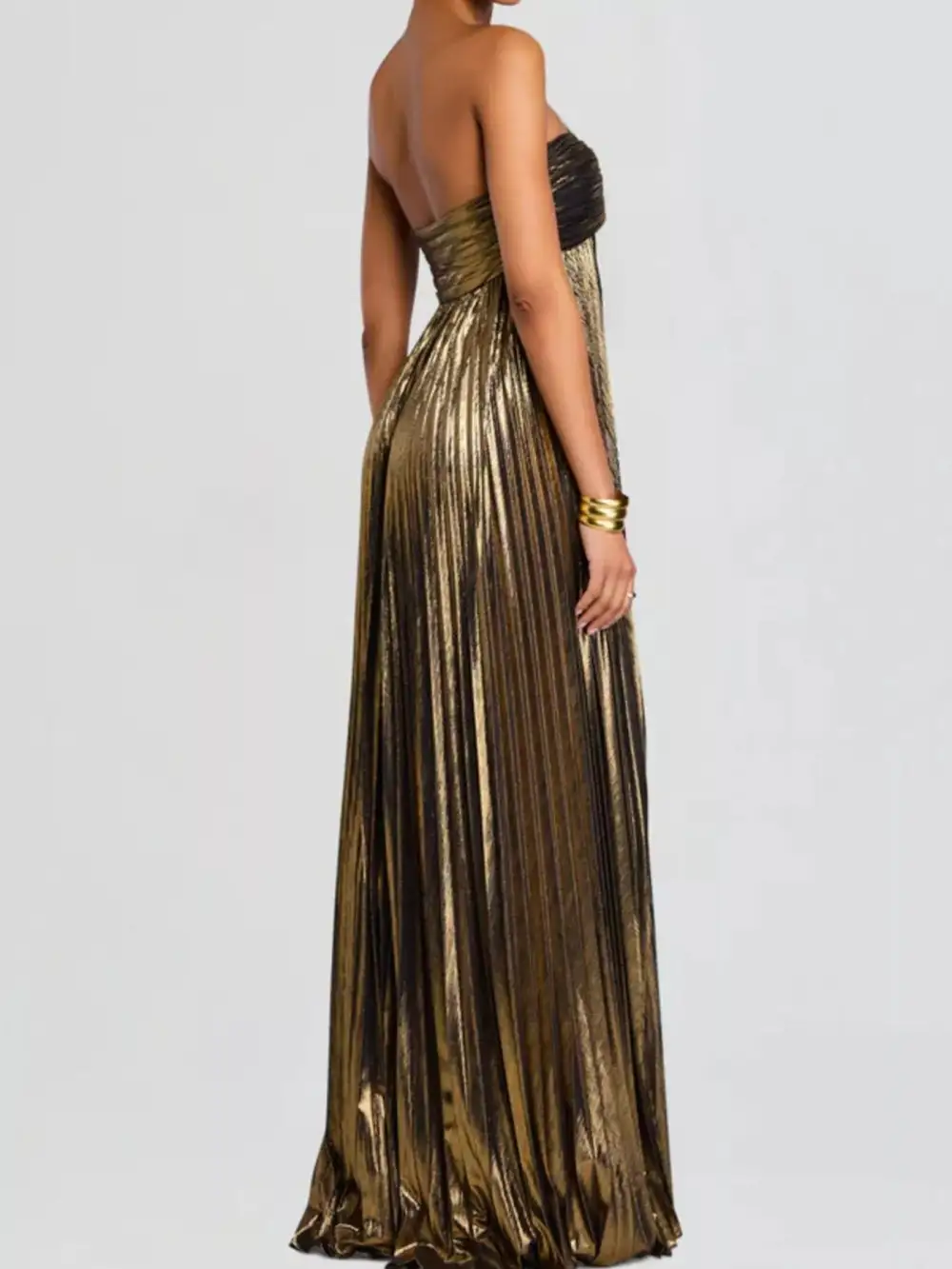 Side Slit Maxi Tie Detail Dress