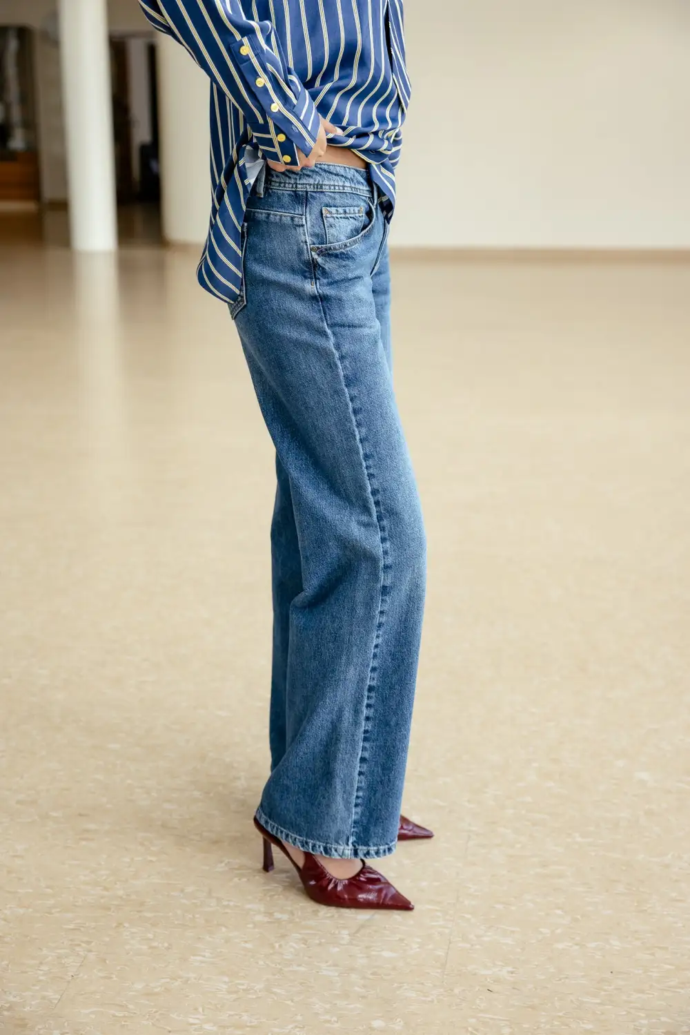 Women's Versatile Simple Denim Jeans