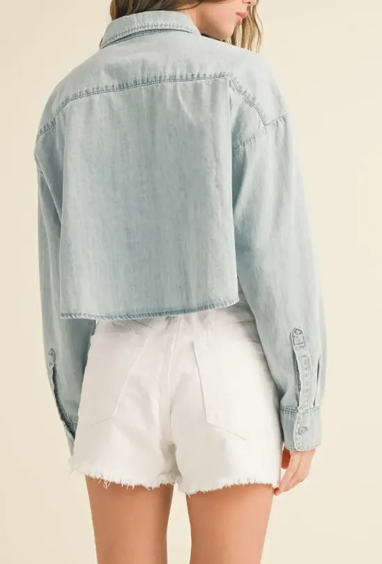 Denim Button Down Shirt