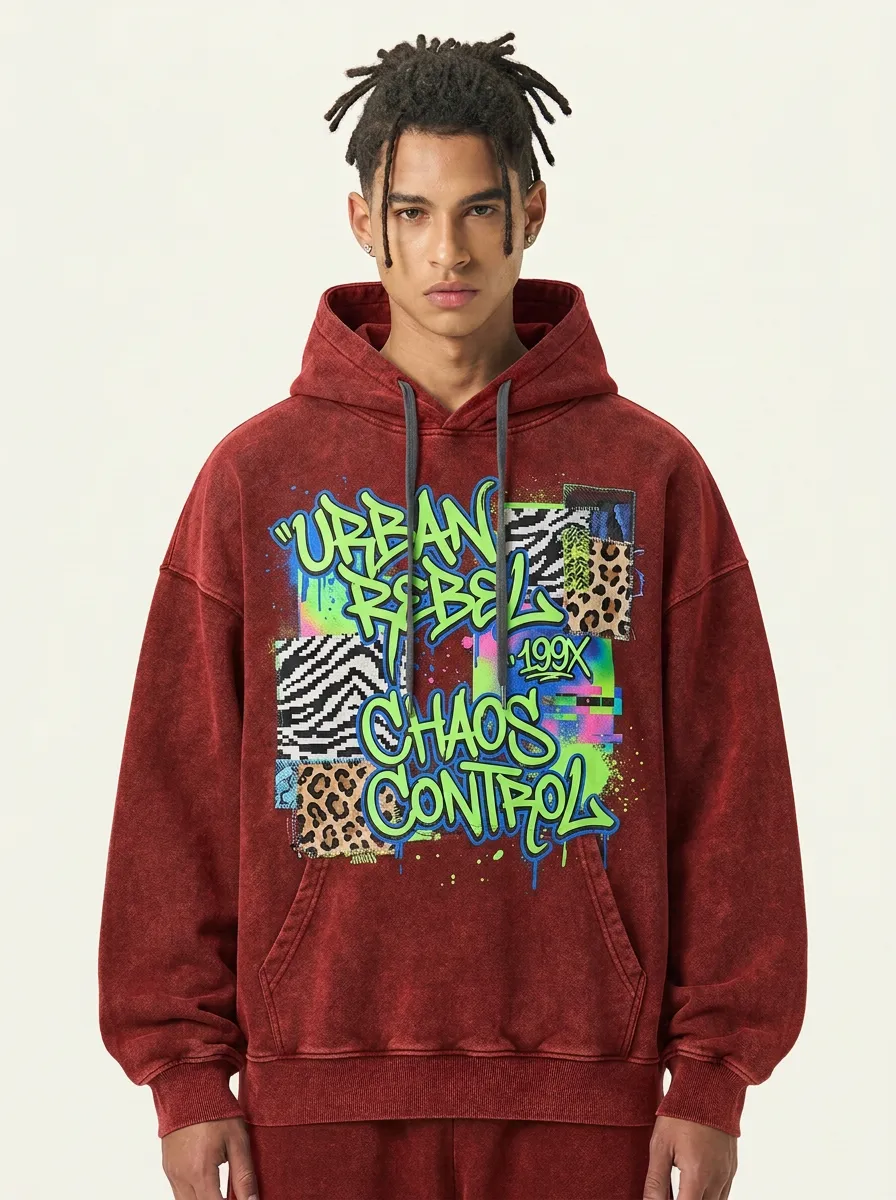 Unisex Graphic Streetwear Graffiti Animal-Graphic Hoodie