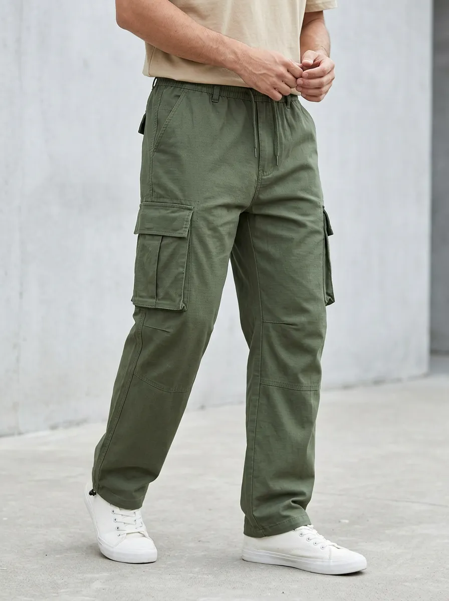 Men's Classic Multi-Pocket Outdoor Inspired Cargo Pants
