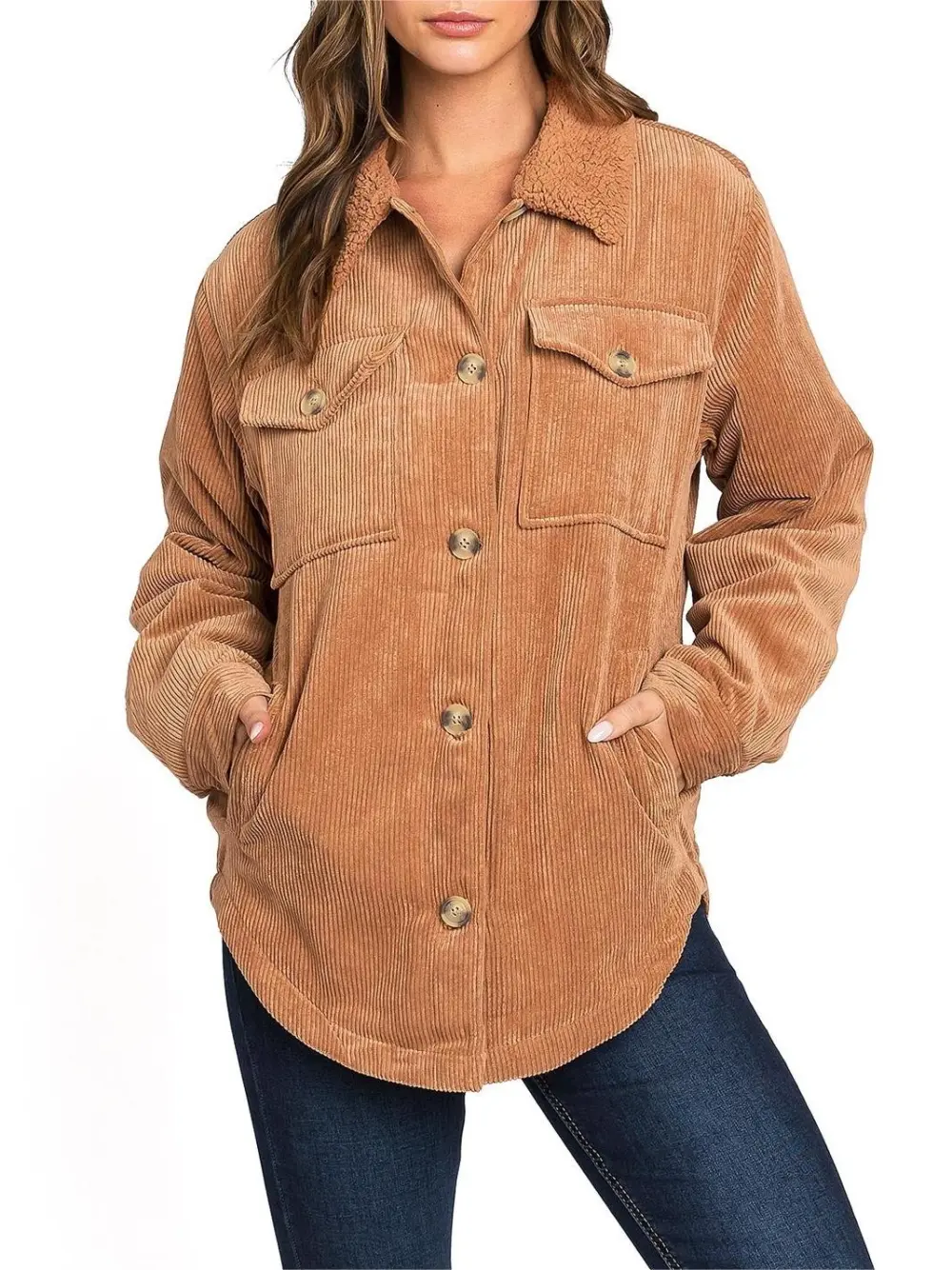 Casual Corduroy Shaket