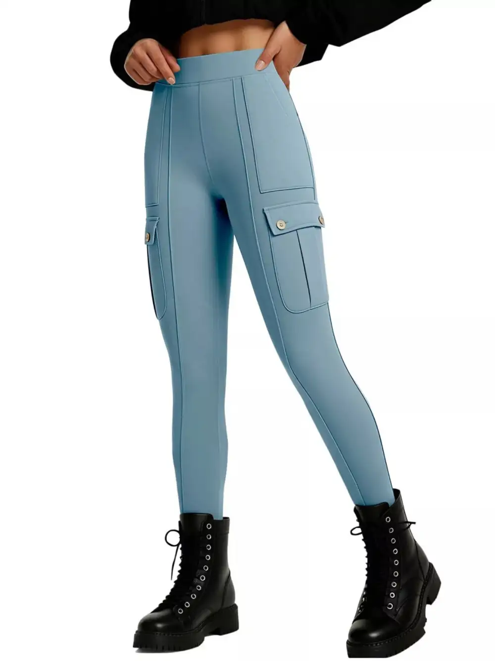 Refined High Waist Active Pants