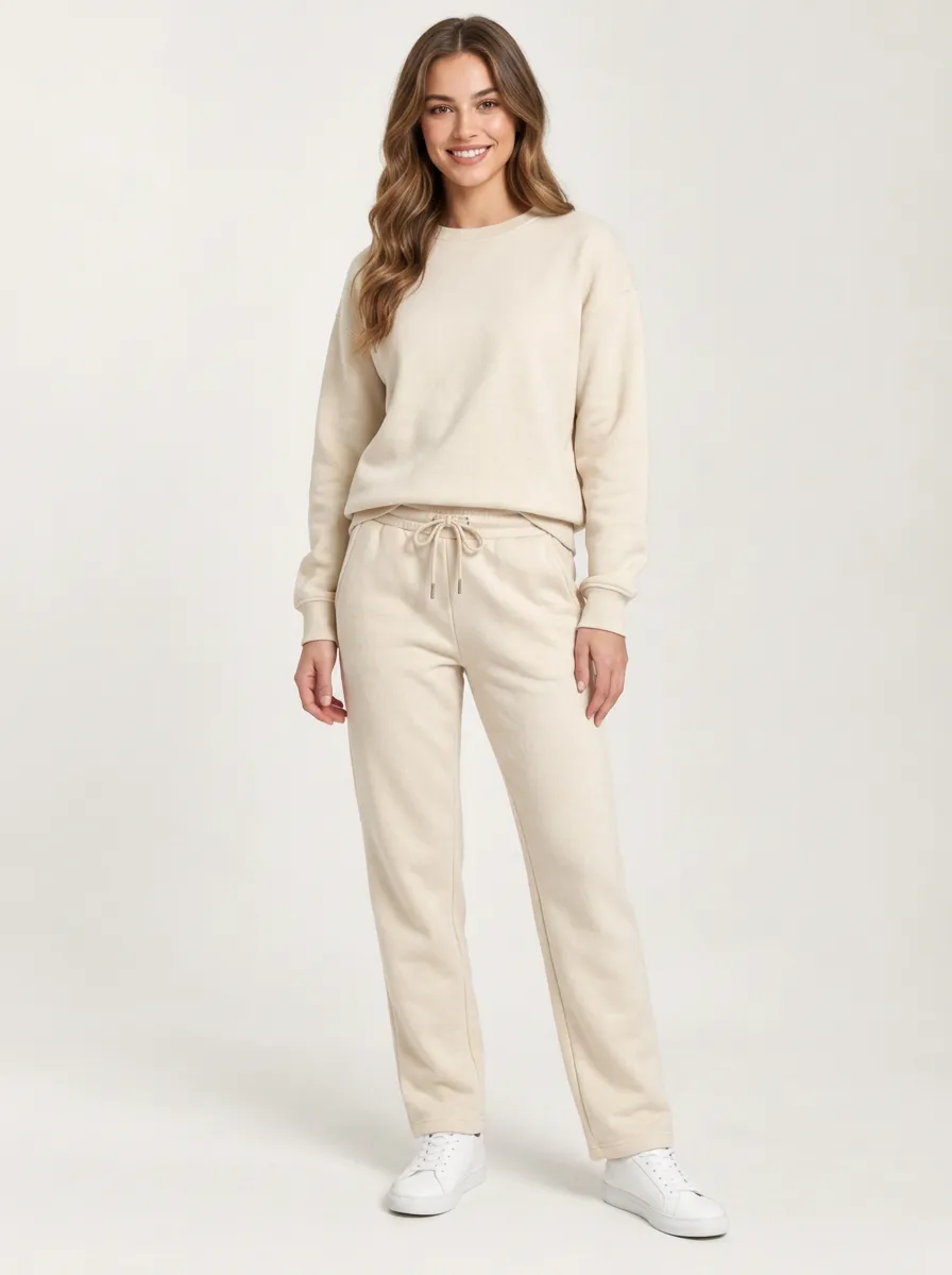 Women's Printed Sweatshirt Jogger Set