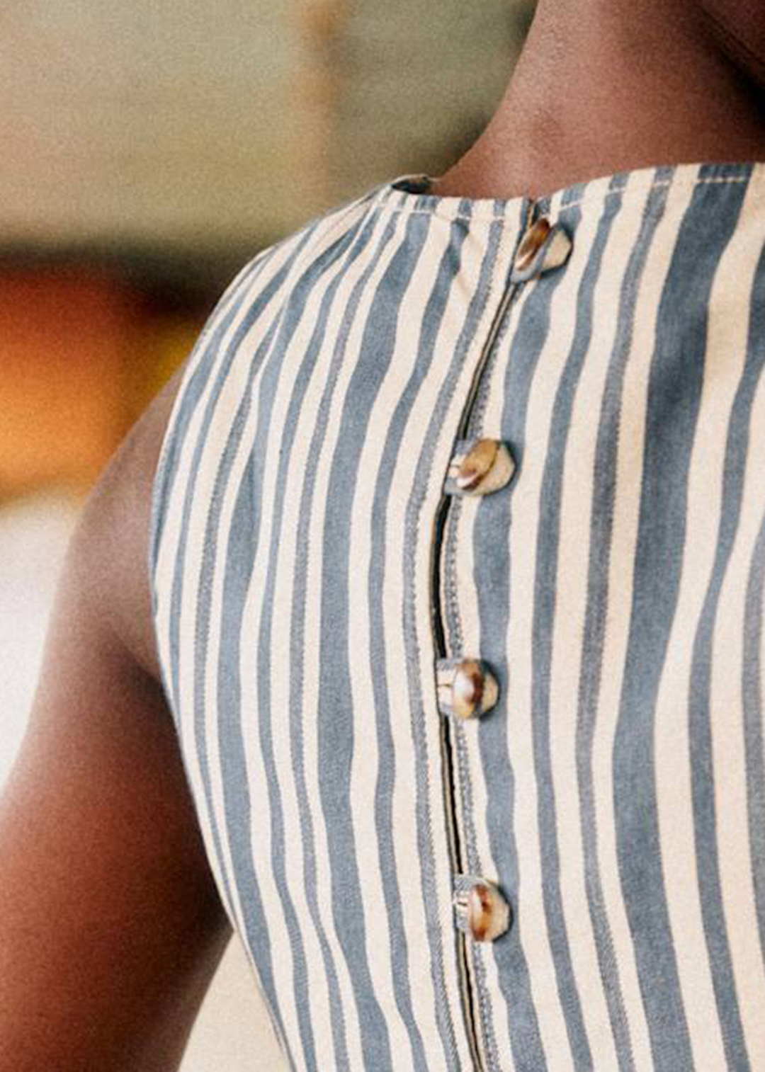 Sleeveless Striped Tops