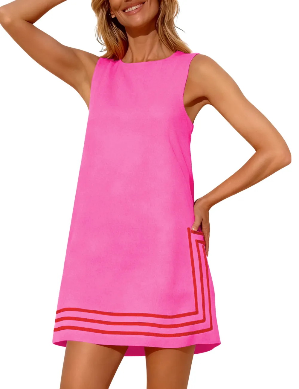 Summer Boho A-Line Mini Dress