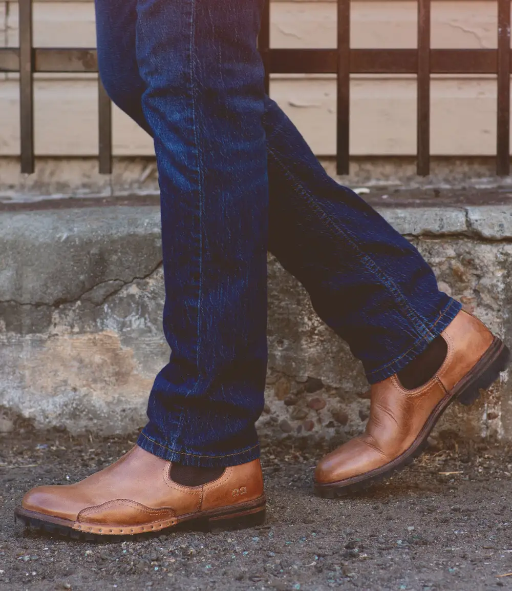 Lug-Sole Streamlined Chelsea Boots