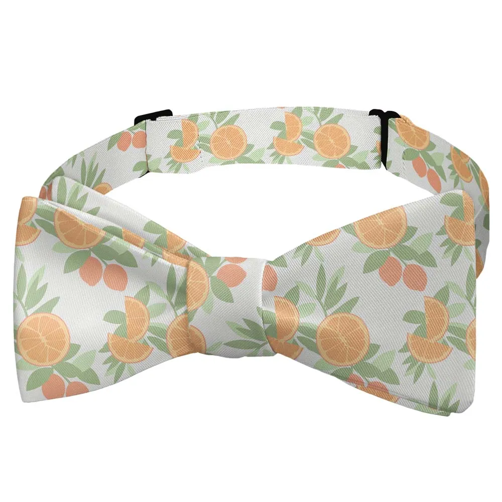 Citrus Blossom Floral Motif Bow Tie